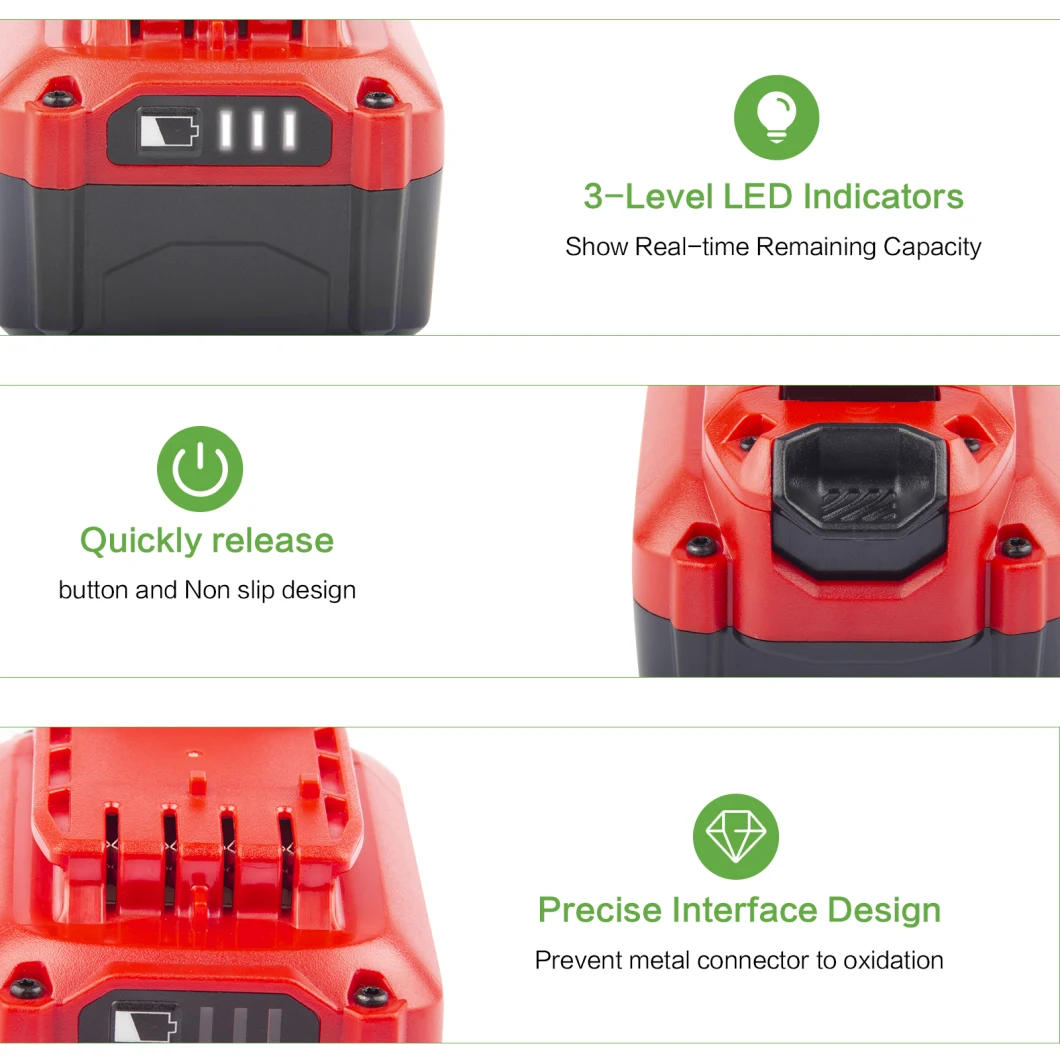 Replacement Power Tool Battery for Cmcb205 Electric Mowers Weeding Machine Lawn Mower Upgrade Battery Spare Battery