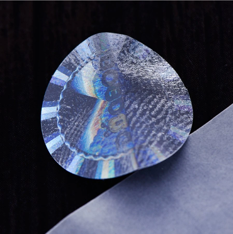 Custom Size Hologram Label Sticker with Letter in Sheet Holographic Anti-Counterfeiting Label Sticker