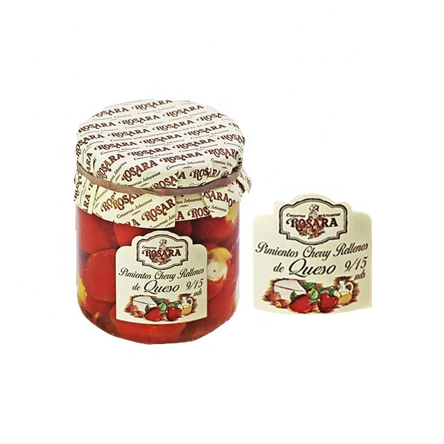 Custom Round Transparent Adhesive Waterproof Rolled Food Bottle Label Stickers