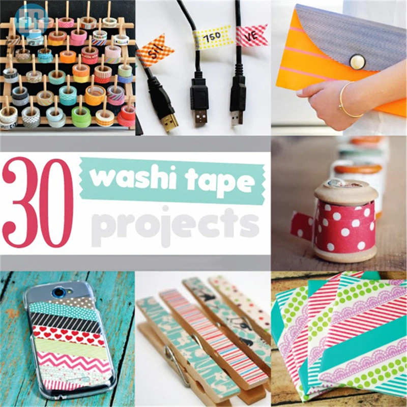 Custom Make Washi Tape Colorful Decorative Adhesive Paper Tape Washi Paper Tape
