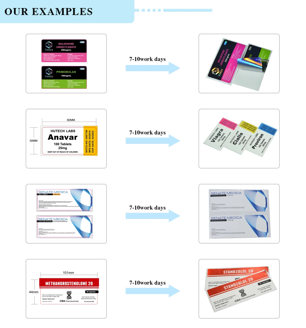 Low MOQ Customizable Vial Label Sticker Hologram Sticker Label