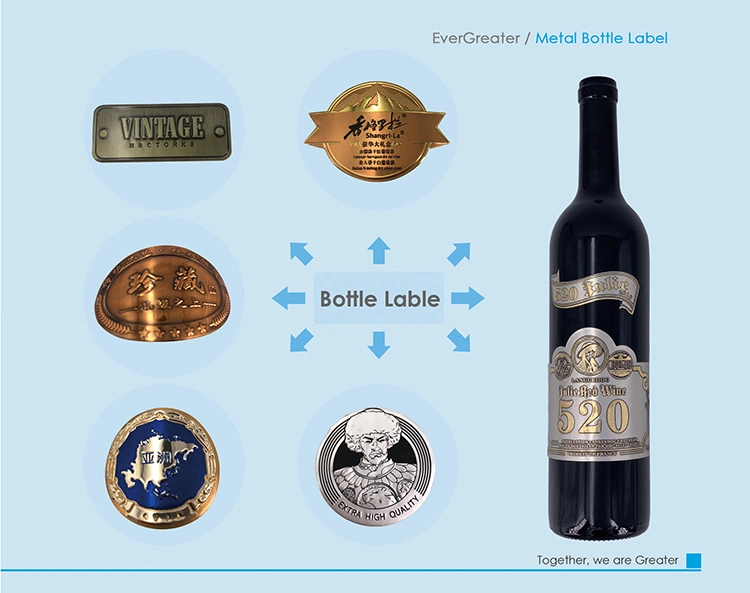 Metal Craft Labels Perfume Bottle Printing Logo Labels Metal Perfume Label