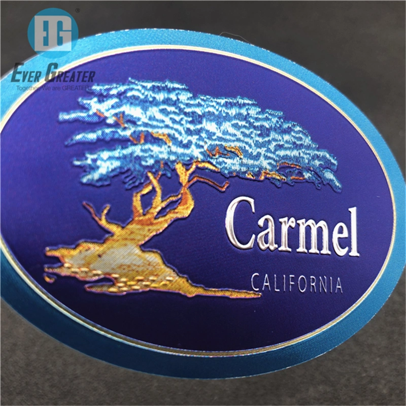 Custom Printing Waterproof Die Cut Adhesive PVC Vinyl Label Sticker Shiny Stickers