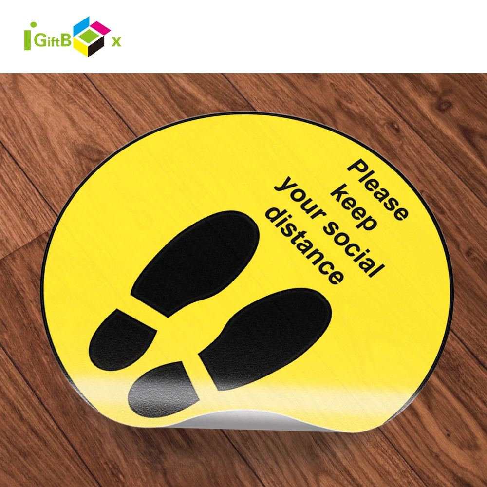 Paper Sticker Waterproof PVC Floor Sticker Social Distancing Floor Stickers Vinyl Floor Sticker