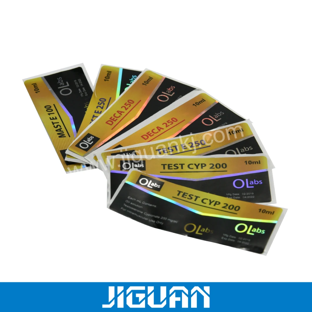 Low MOQ Customizable Vial Label Sticker Hologram Sticker Label