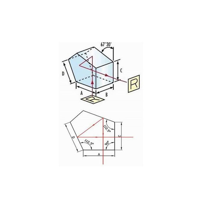 Customized Optical Glass Penta Prism Polyhedron Prism