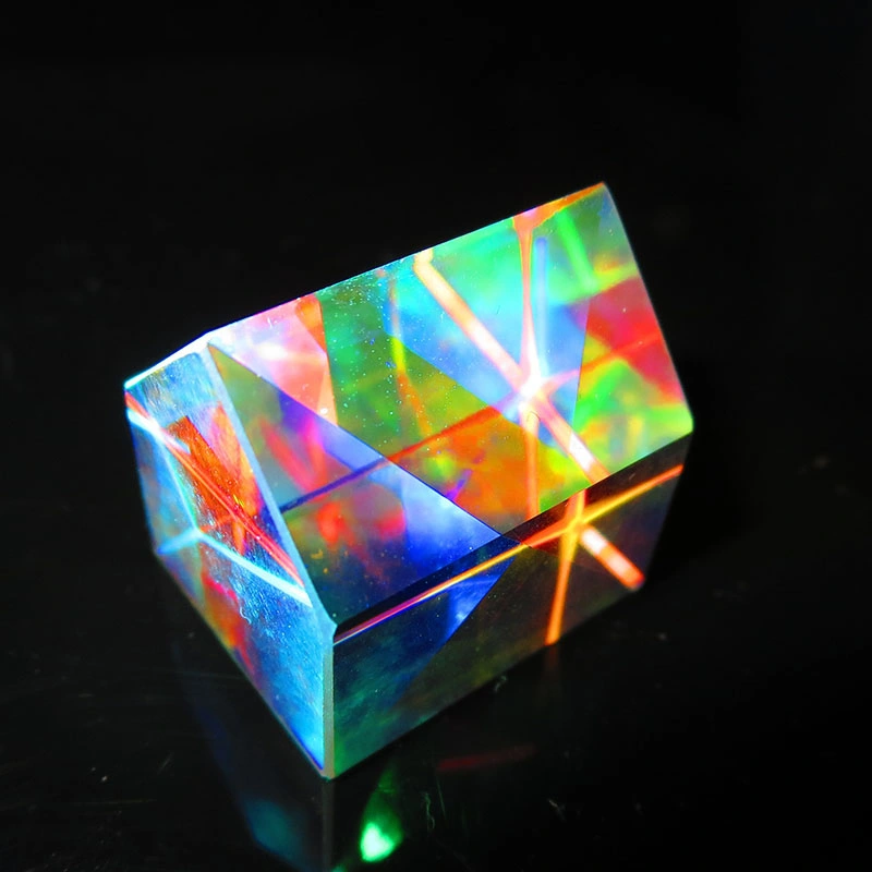 Cabin Cube Optical Prism Combiner Colorful Prism Bright Light K9 Glass Beam Splitter Optical Instruments Prism