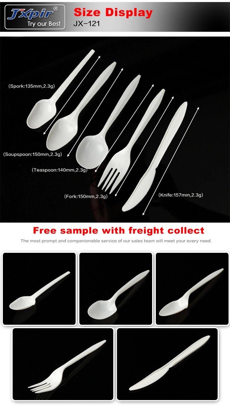 Stocked Disposable Plastic Cutlery Set Fork Knife Spoon