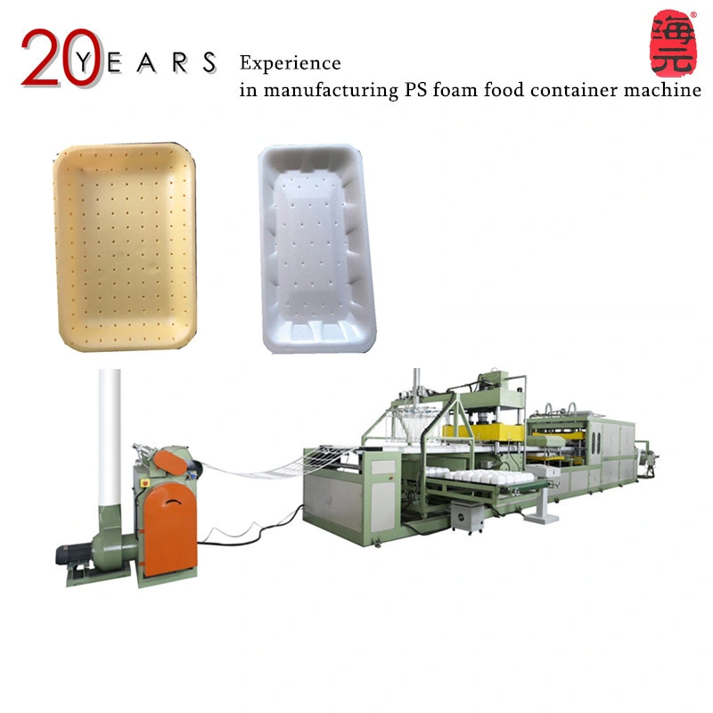 Double Worktables PS Foam Food Container Thermocol Plate Egg Box Dish Making Machine