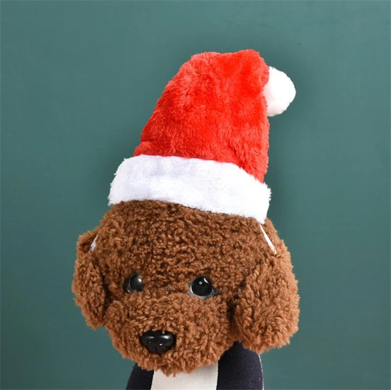 Christmas Decorations Santa Claus Red Christmas Glowing Hat Christmas Pet Adult Children Christmas Hats