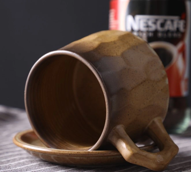 Japan Style Custom Printing Wholesale European Coffee Ware Porcelain Coffee Tea Set Ceramic Cup and Saucer