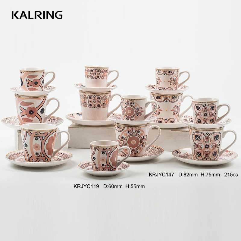 Ceramic Mug New Bone China Mug with Saucer for Wholesale