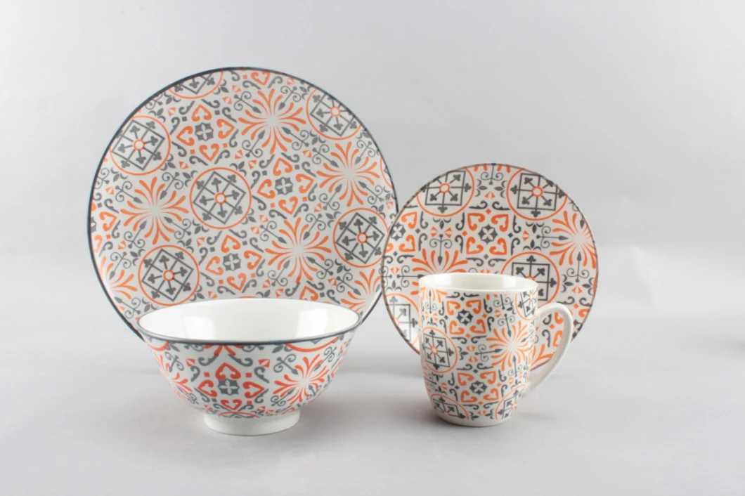 Linyi Jingshi Fine 16PCS Ceramic Dinnerware Porcelain Tableware Set with Lower Price
