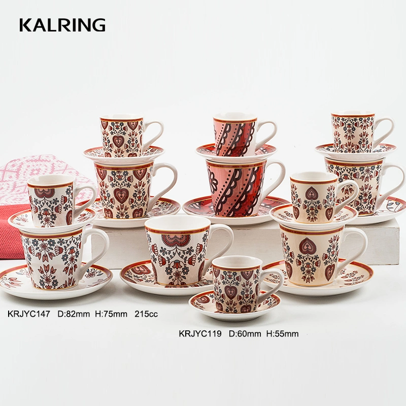 Ceramic Mug New Bone China Mug with Saucer for Wholesale