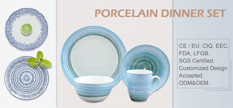 Royal Dinnerware Luxury Porcelain Cheap Custom Printed Ceramic Dinner Sets