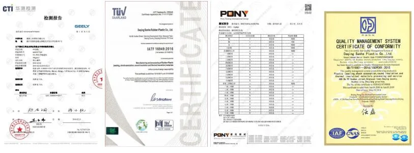 Sealing and Cushioning Double Side Fireproof Black PVC Foam Tape