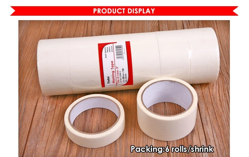 Hot Sale Adhesive Masking Gummed Masking Tape