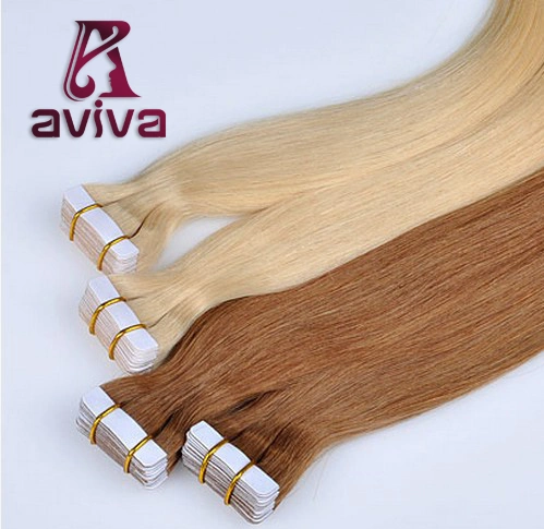 Seamless Tape Hair Extension Double Side Tape Hair Extension Tape in Human Hair Extensions