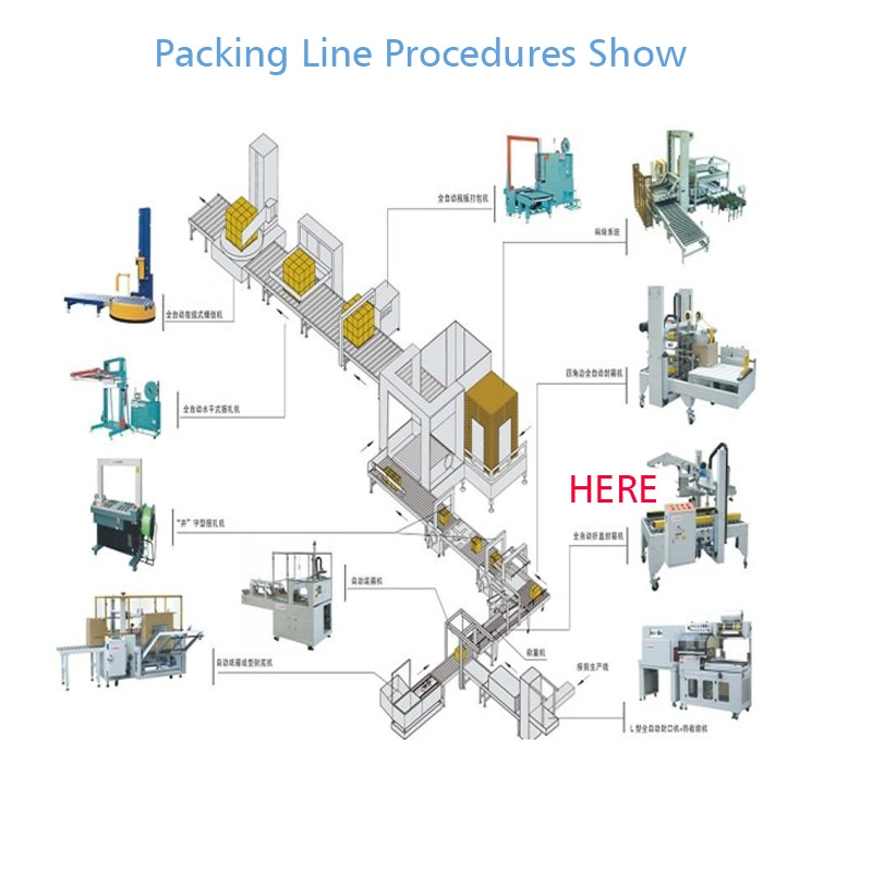 Top Side Single Side Automatic Carton Sealer for Tape Sealing