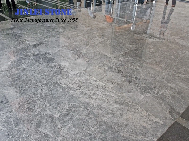 Natural Stone Dark/Light Silver Mink/Romantic Grey/Silver Grey Marble for Kitchen Top/Lobby Bathroom/Marble Flooring Tile