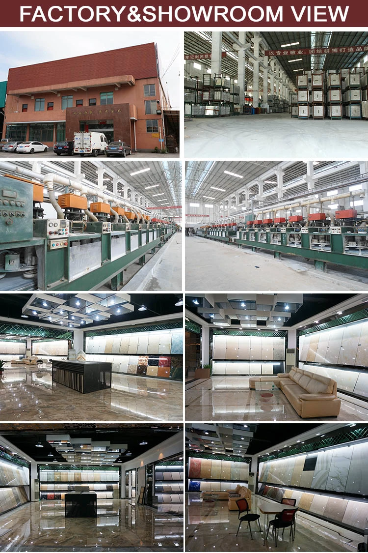 Foshan Sincere Factory Price Black and White Polished Porcelain Floor Tile Marble