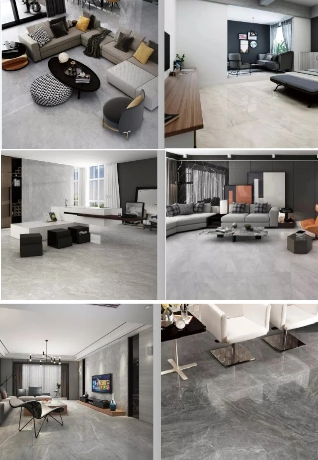 800*800 Classic Style Brown Color Marble Design Glossy Floor Tile for Hotel Lobby