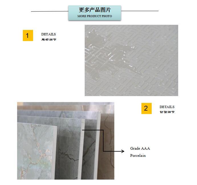 Marble Look Polished Glazed Porcelain Floor Tiles