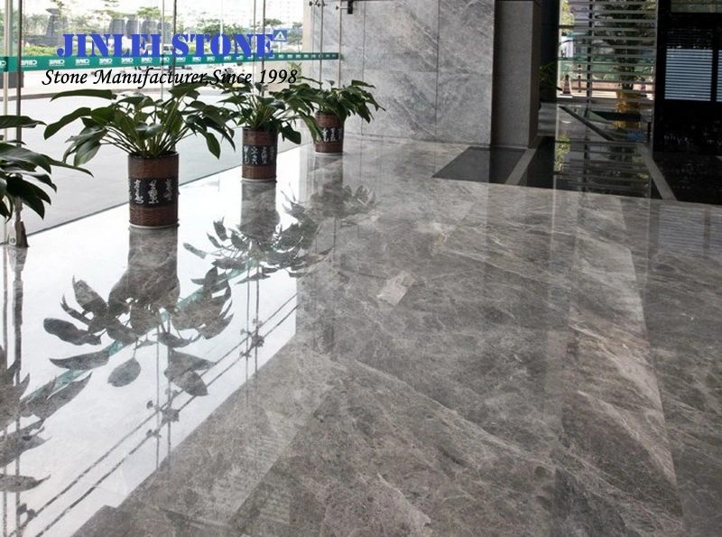 Natural Stone Dark/Light Silver Mink/Romantic Grey/Silver Grey Marble for Kitchen Top/Lobby Bathroom/Marble Flooring Tile