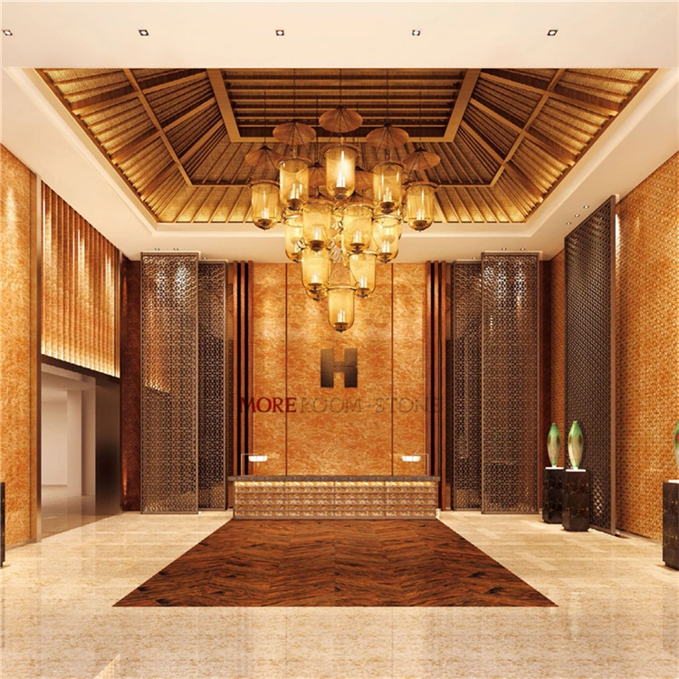 Wall Panel Marble Orange Marble Porcelain Tiles for Sale
