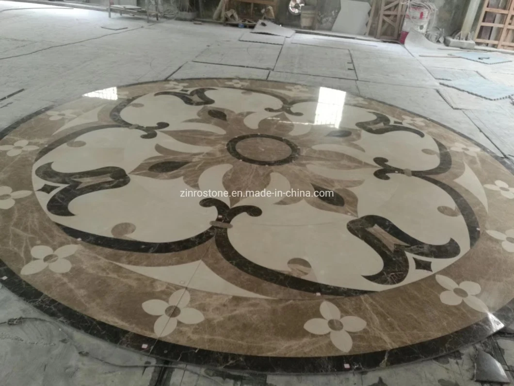 Natural Stone Waterjet Marble for Wall/Kitchen/Lobby/Slab/Tile/Mosaic Pattern/Border/Medallion /Floor Tile