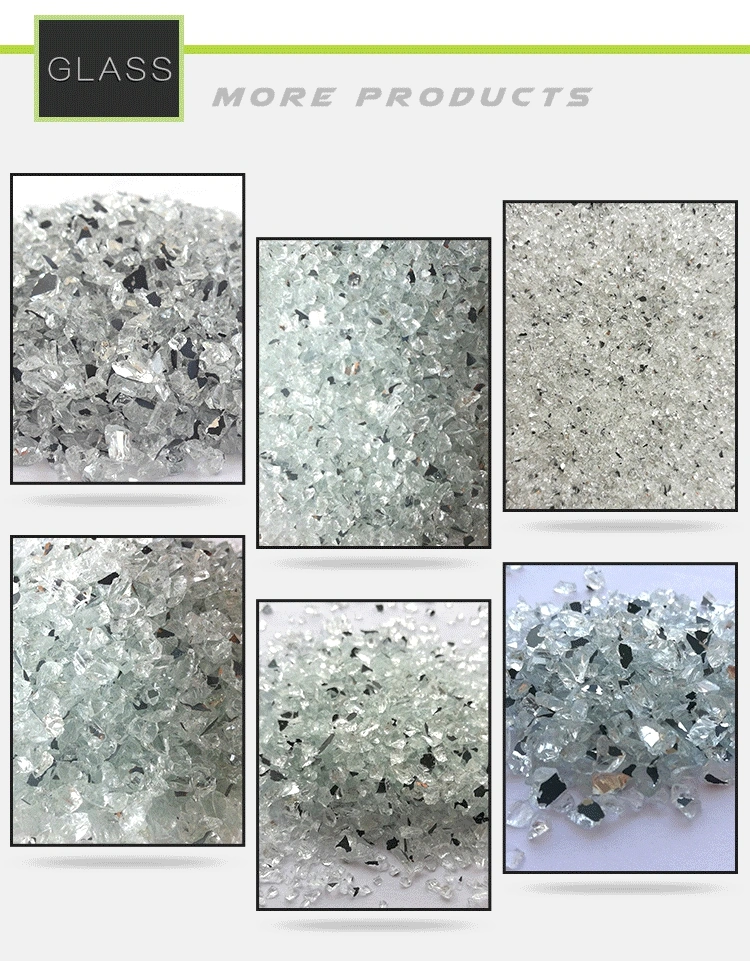 Crushed Recycled Broken Decorative Glass Mirror Manufacturer for Terrazzo Engineered Stone Concrete Tile Floor Vase Filler