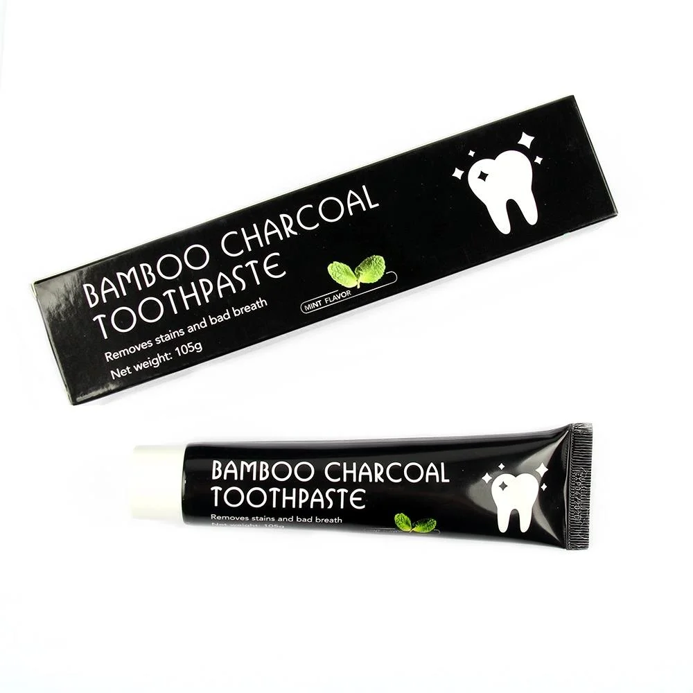 FDA Registered Custom Logo Natural Bamboo Charcoal Teeth Whitening Toothpaste Wholesale