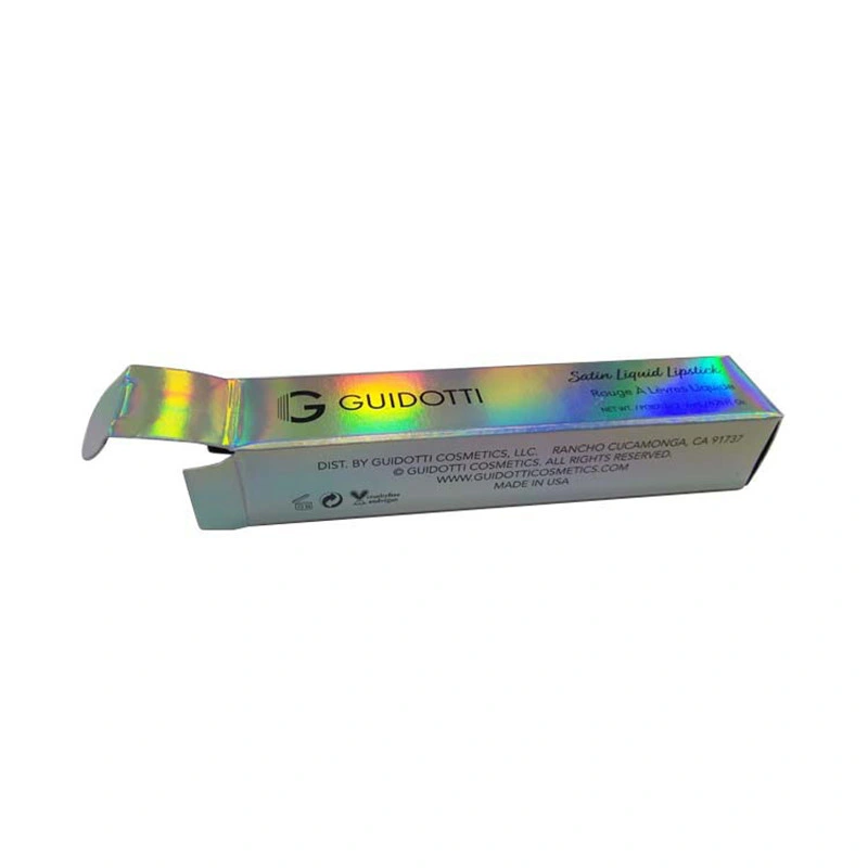 Foldable Laser Hologram Vial Box for Liquid Lipstick Packaging Box