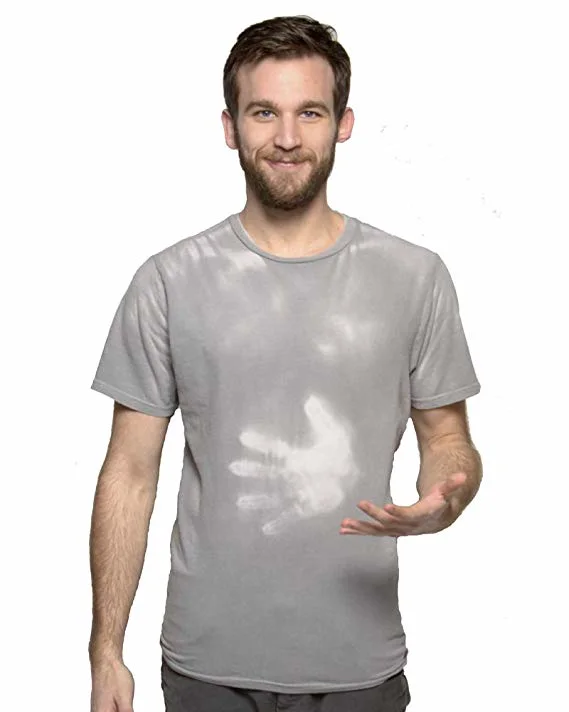 Wholesale Men Heat Reactive Color Changing Smartwear Color Shifting Tshirt