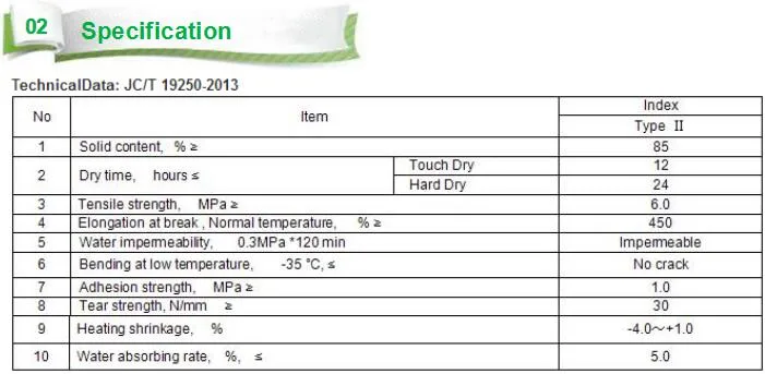 Single Component Liquid Polyurethane Waterproof Membrane for Masonry Walls