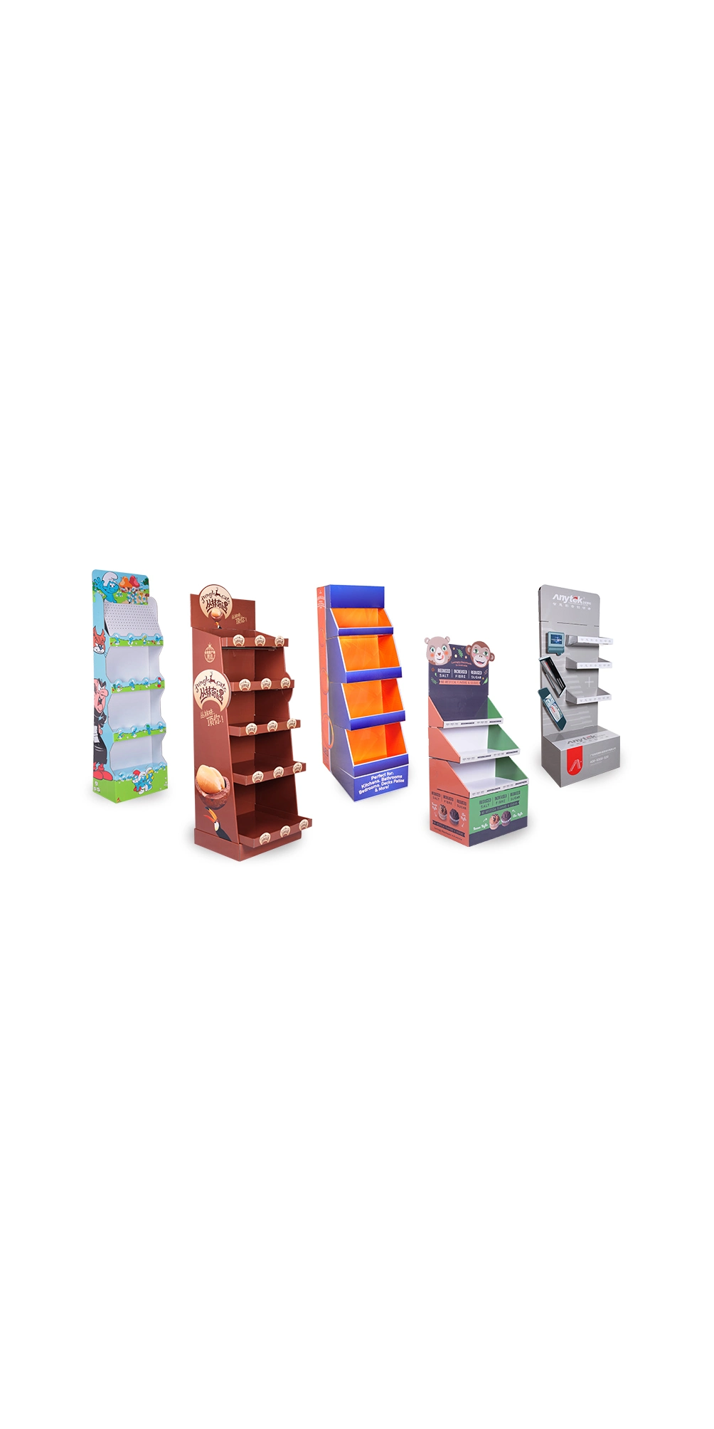 Custom Supermarket Retail Pop Cardboard Paper Display Stand for Cosmetic Lipsticks