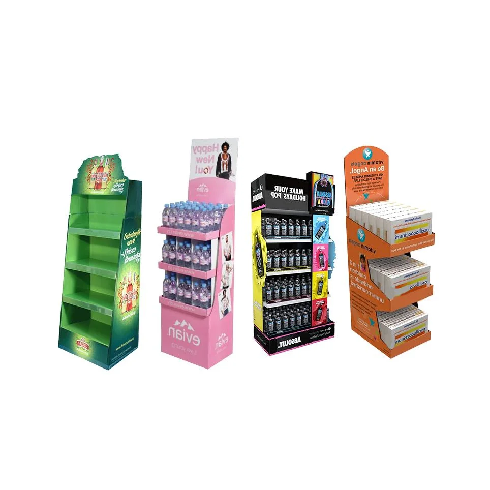 Custom Supermarket Retail Pop Cardboard Paper Display Stand for Cosmetic Lipsticks