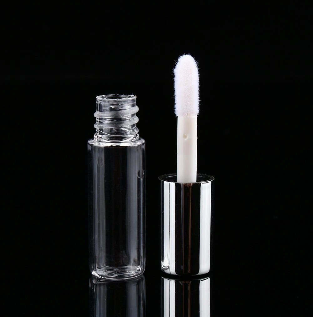 1.2ml Silver Mini Lip Gloss Tube Lip Balm Cute Bottle Empty Cosmetic Gloss Container Tube