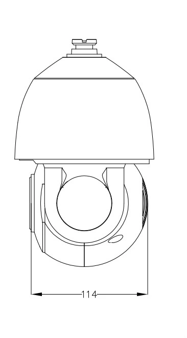 4inch H. 265 5MP IR Outdoor CCTV PTZ Camera 20X PTZ IP Speed Dome PTZ Camera Poe Optional