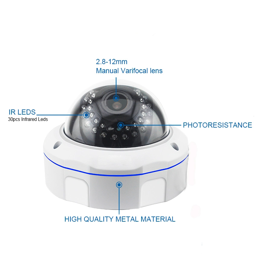 HD 4K 3X Zoom 8.0MP IP Camera Outdoor Panoramic Dome Camera Onvif CCTV Surveillance Camera