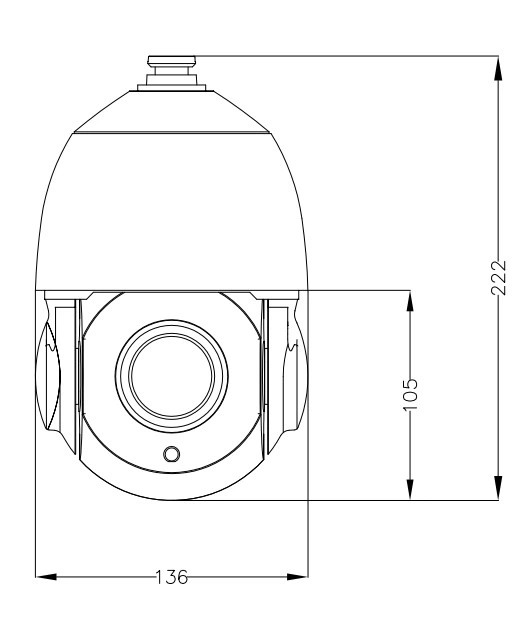 4inch H. 265 5MP IR Outdoor CCTV PTZ Camera 20X PTZ IP Speed Dome PTZ Camera Poe Optional