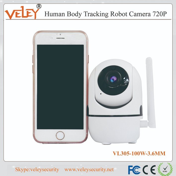 Home Security Wireless Baby Camera Human Body Tracking Robot Camera