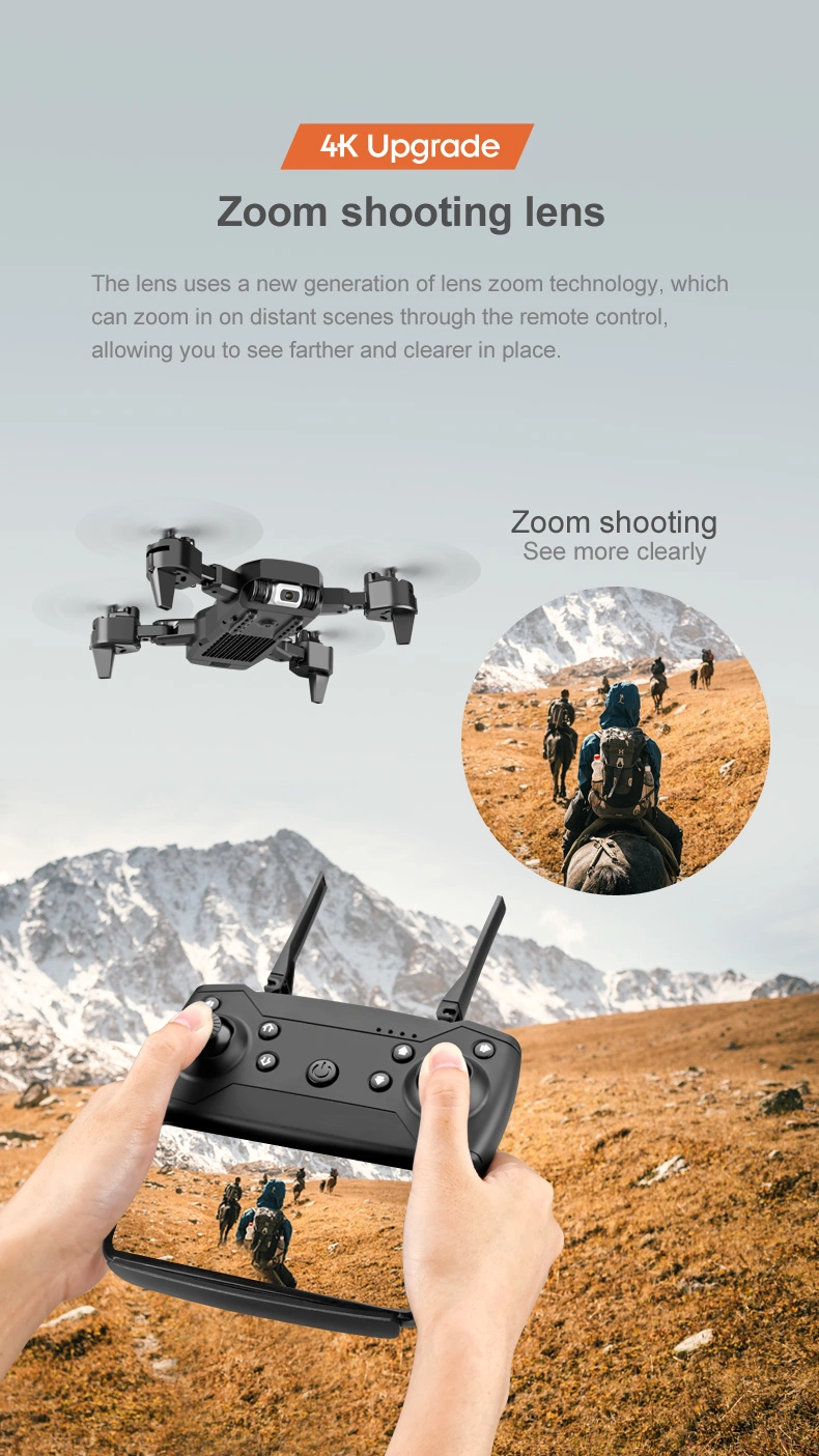 S60 Drone 4K Camera HD Fpv Drones with Follow Me WiFi Optical Flow Foldable RC Quadcopter