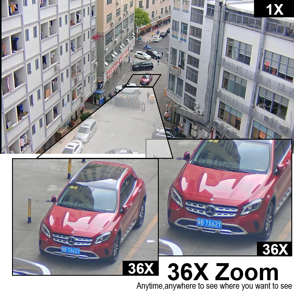 36X 5MP Vehicle Mounted IP PTZ Camera Starlight Color Night Vision Car Camera PTZ Top Mount Camera