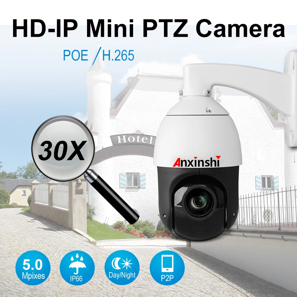 5MP IR 100m Night Version Poe IP PTZ Camera