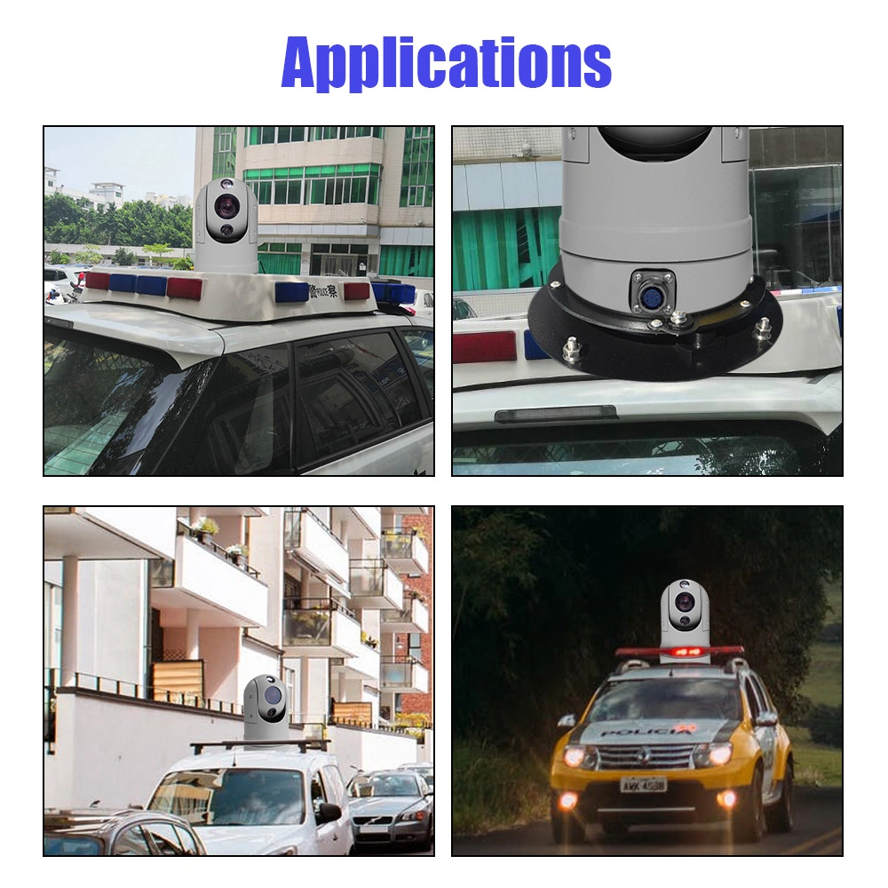 36X 5MP Vehicle Mounted IP PTZ Camera Starlight Color Night Vision Car Camera PTZ Top Mount Camera