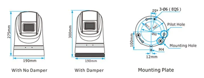 IP67 Surveillance CCTV Camera Mobile Security Vehicle IR PTZ Camera Outdoor Weatherproof