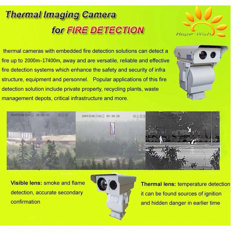 Long Range Zoom Infrared Thermal Image IP Camera for Surveillance