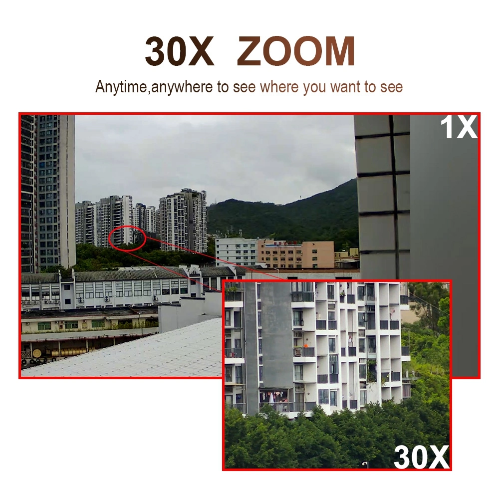 Network 5MP 30X Zoom WiFi Camera Starlight IR 120m Human Tracking IP PTZ CCTV Camera