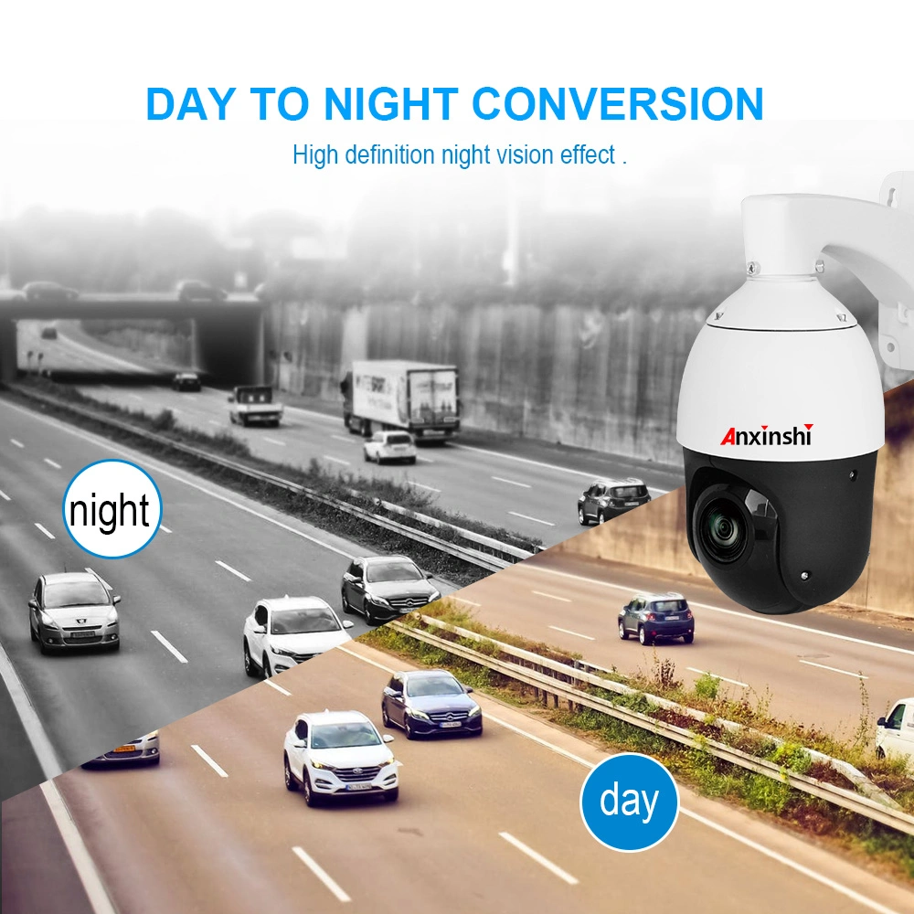 5MP IR 100m Night Version Poe IP PTZ Camera